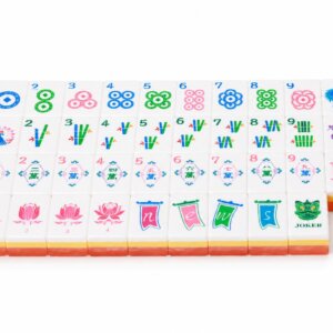 Glossy Coral Orange American Mahjong Set - 2
