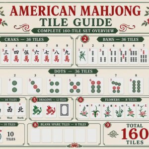 Iridescent Pink American Mahjong Set, 160 Tiles, Polished Marble Backs, Soft Floral Art, Luxury Game Night Gift, Gift fo