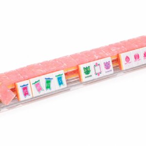 Glossy Coral Orange American Mahjong Set - 3