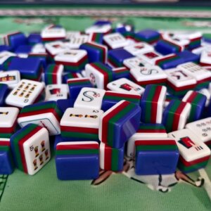 Soccer Cup American Mahjong Set, Handmade Collector Luxury Mahjong, Made to Order Gift for Soccer Fans - 4