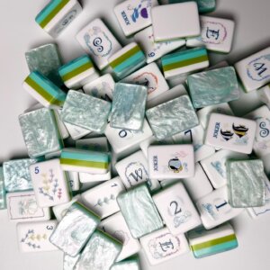Ocean Coral Fish Creative Mahjong Tile With Rack Sea-Inspired Style American Mahjong - 4