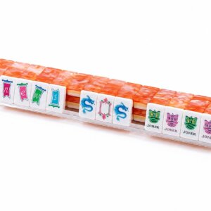 Coral Orange American Mahjong Set - 4