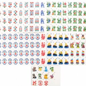 American Mahjong Set, Sailing Boat & Animal Art Tiles, Handmade Illustrated Mahjong Game, Unique Mahjong Gift for Mahjon