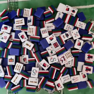 Soccer Cup American Mahjong Set, Handmade Collector Luxury Mahjong, Made to Order Gift for Soccer Fans - 5