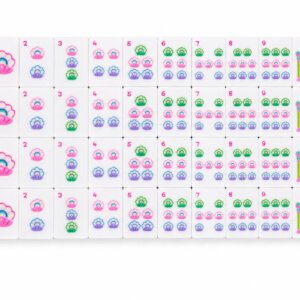 Purple Coastal Coral American Mahjong Set,French Riviera Inspired American Mahjong Set - 5