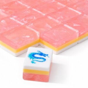 Glossy Coral Orange American Mahjong Set - 5