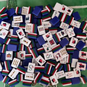 Soccer Cup American Mahjong Set, Handmade Collector Luxury Mahjong, Made to Order Gift for Soccer Fans - 6