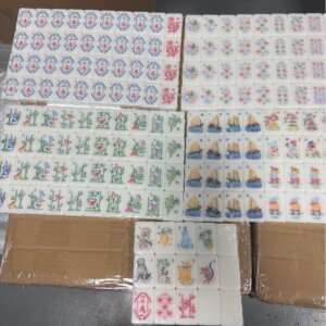 American Mahjong Set, Sailing Boat & Animal Art Tiles, Handmade Illustrated Mahjong Game, Unique Mahjong Gift for Mahjon