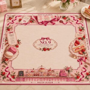 Magenta Dessert Mahjong Set, American Acrylic Mahjong Tiles, No. 9 Corner Sweet Shop Gift for Her - 6