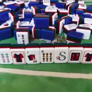 Soccer Cup American Mahjong Set, Handmade Collector Luxury Mahjong, Made to Order Gift for Soccer Fans - 7