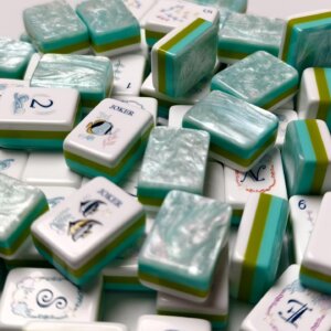 Ocean Coral Fish Creative Mahjong Tile With Rack Sea-Inspired Style American Mahjong - 7