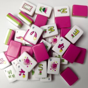 Amenican Mahjong Set, Cute Mahjong Tiles Set, Handmade Collector Luxury Mahjong, Gift for Friends - 10