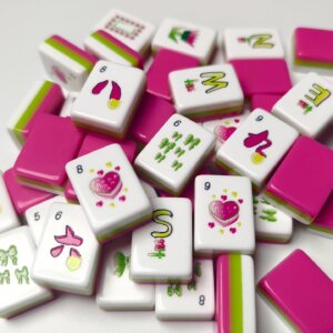 Amenican Mahjong Set, Cute Mahjong Tiles Set, Handmade Collector Luxury Mahjong, Gift for Friends - 11
