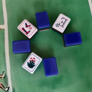 Soccer Cup American Mahjong Set, Handmade Collector Luxury Mahjong, Made to Order Gift for Soccer Fans - 14