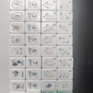Ocean Coral Fish Creative Mahjong Tile With Rack Sea-Inspired Style American Mahjong - 14