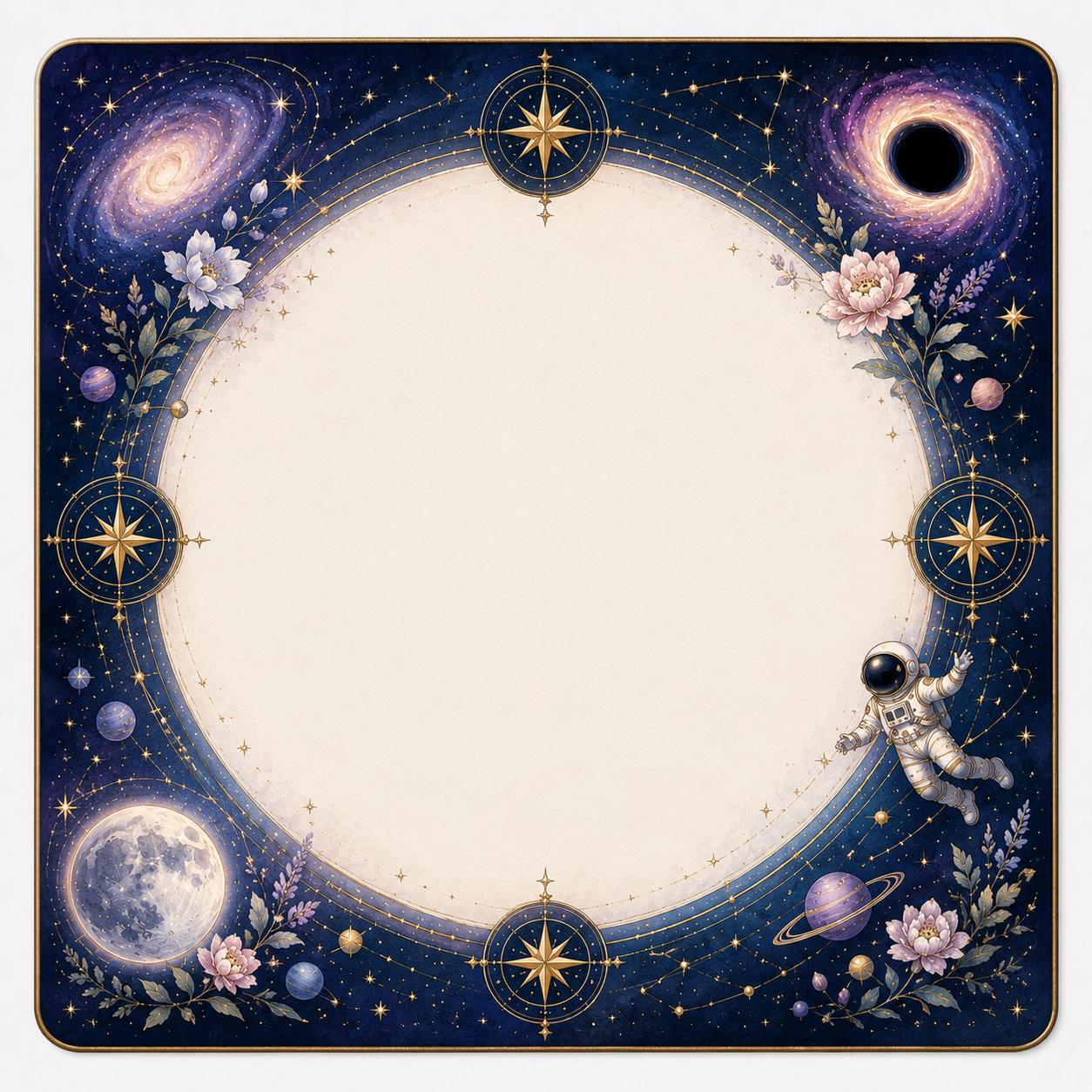 American Mahjong Set, Celestial Galaxy Mahjong Tiles, Astronaut Black Hole Design, Custom Bulk Mahjong Gift for Women -