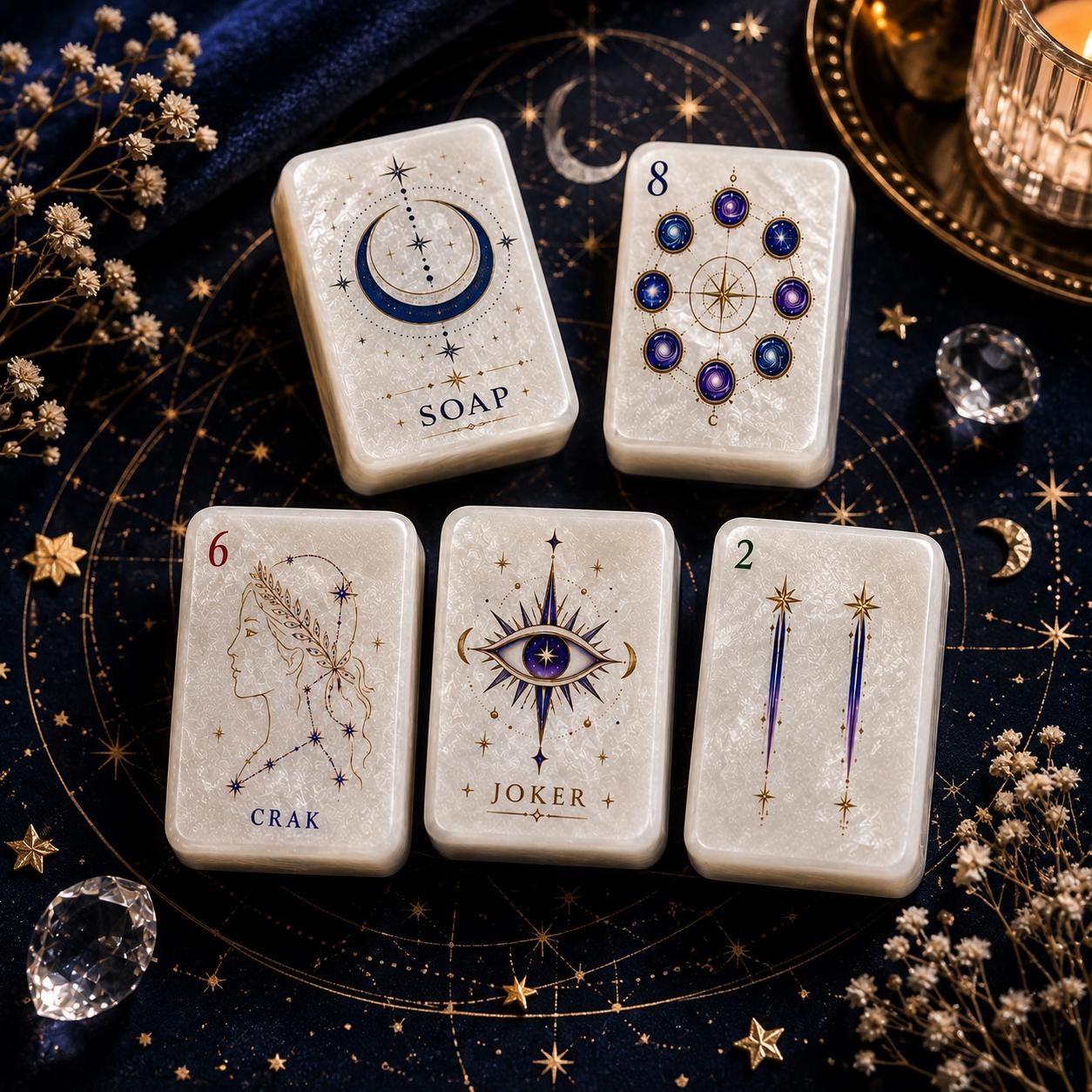 Celestial Astrology American Mahjong Set, Zodiac Signs Mahjong Set, Greek Mythology Mahjong Set, Cosmic Gift, Custom or