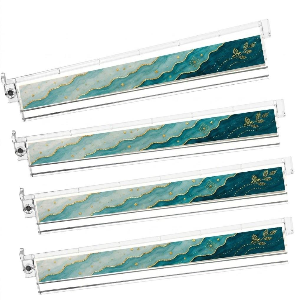 Teal Marble Mahjong Tiles | 1.4"x1.0"x0.6" Gold Wave American Mahjong Acrylic Tiles | Luxe Mahjong Gift |166 Pieces - 5