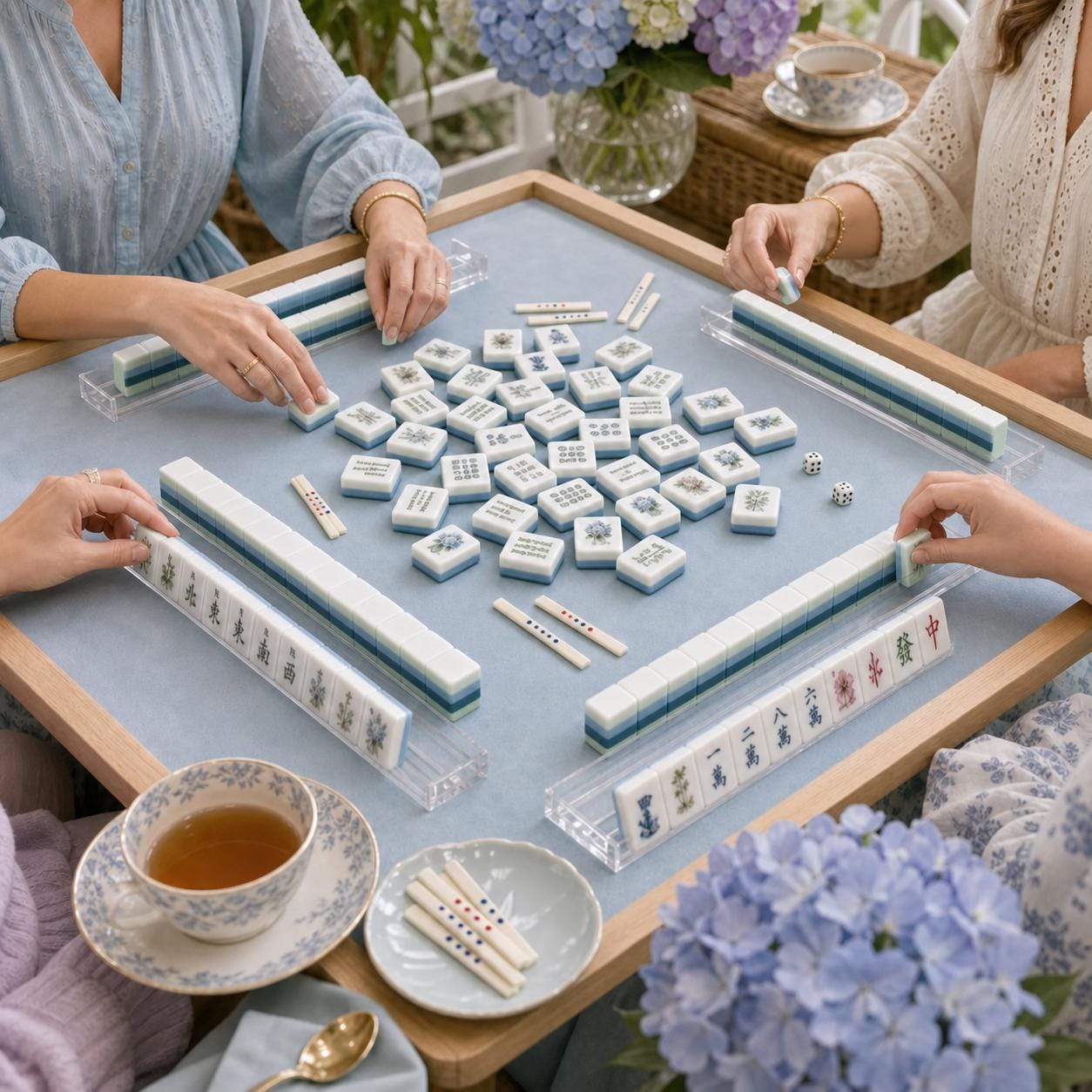 Winter Ski Resort American Mahjong Set, Cozy Alpine Themed Tiles, Mountain Cabin & Pine Trees, Holiday Gathering, Family