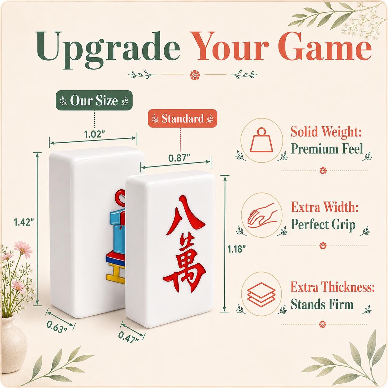 Dalmatian Mahjong Tiles Set, Luxury Acrylic American Mahjong Tiles, Dog Lover Mah Jongg Game Set, Preppy Summer Design,