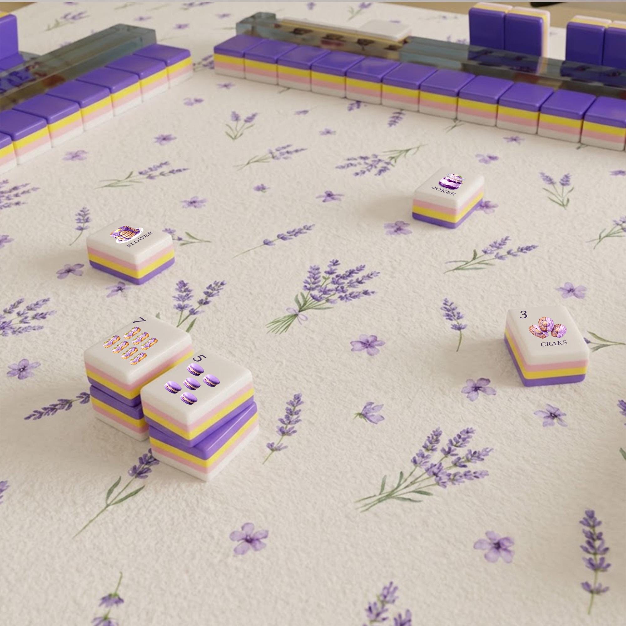 High Tea Collection American Mahjong Tiles | Purple Dessert Theme (152 Tiles) - 6