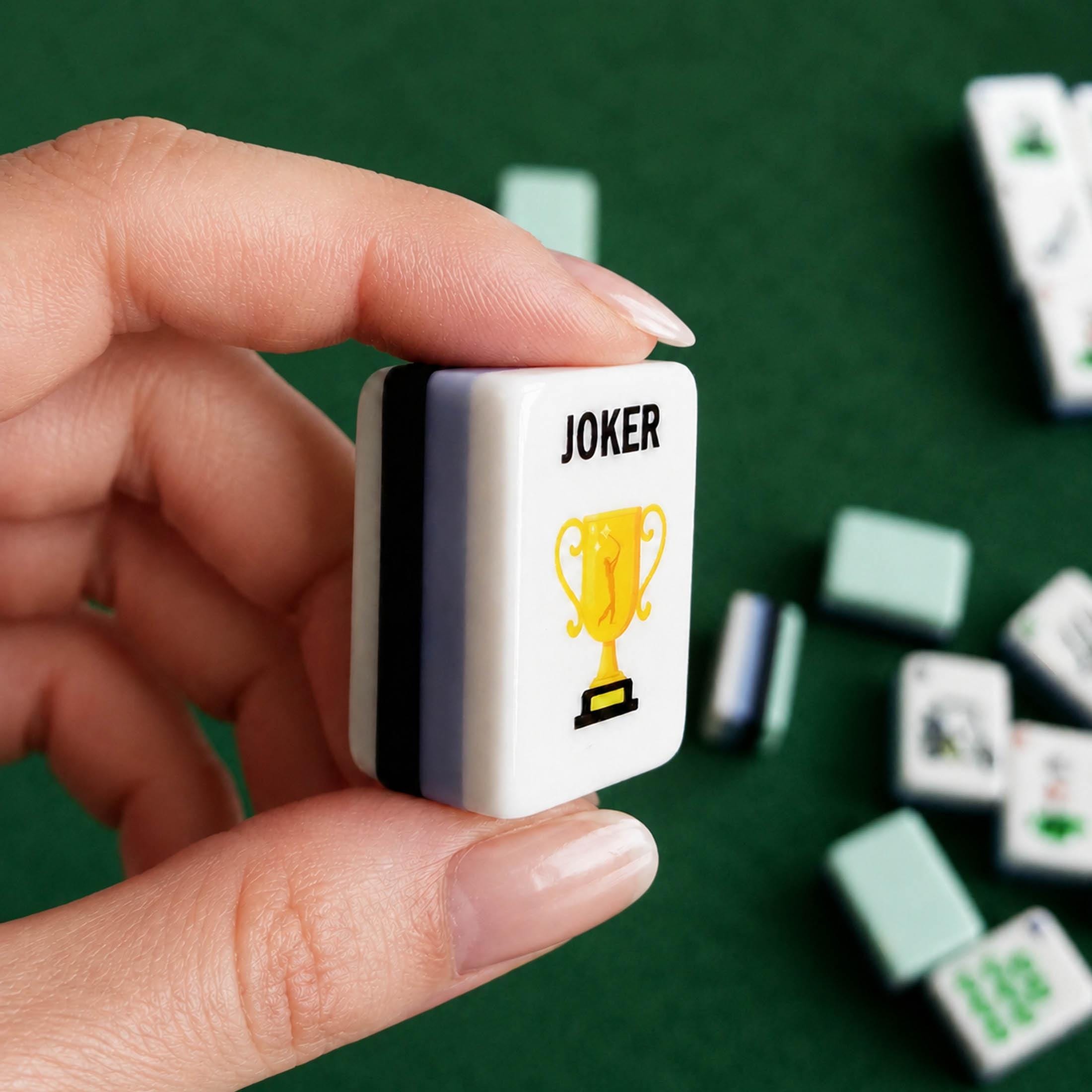 Golf Themed Mahjong Tile Set (152/ 160 Tiles), UV Print, Custom Tile Back Logo, Unique Gift for Golf Lovers - 7
