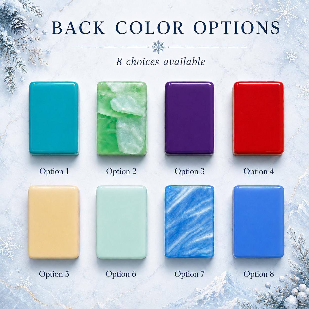 Alpine Ski American Mahjong Set, Winter Mountain Acrylic Mahjong Tiles, Blue Marble Back, Ski Lodge Gift, Luxury Gift fo