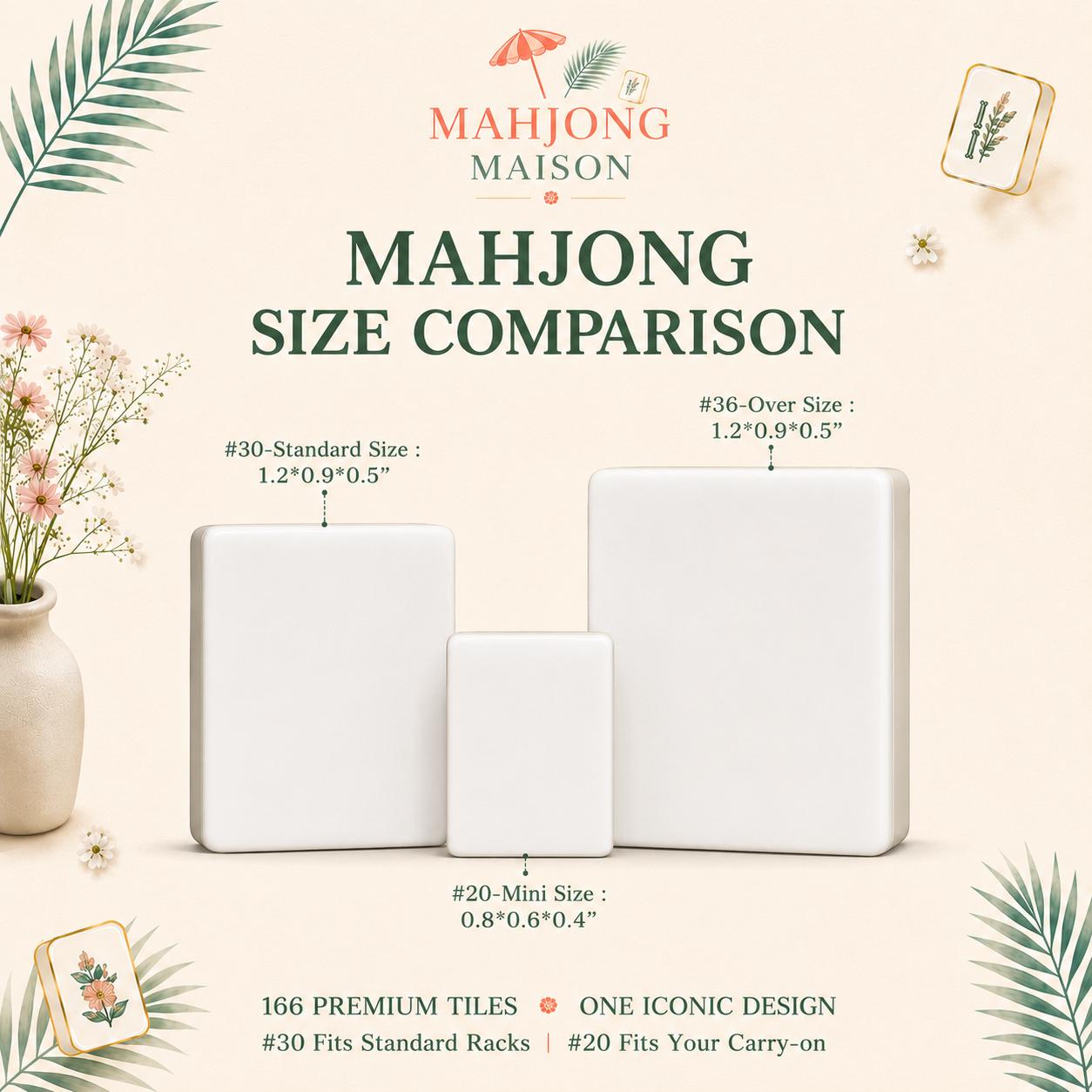 Pickleball Mahjong Tiles | 1.4"x1.0"x0.6" Luxury American Mahjong Tiles | Pink Green Pickleball Mahjong Set, Aesthetic M