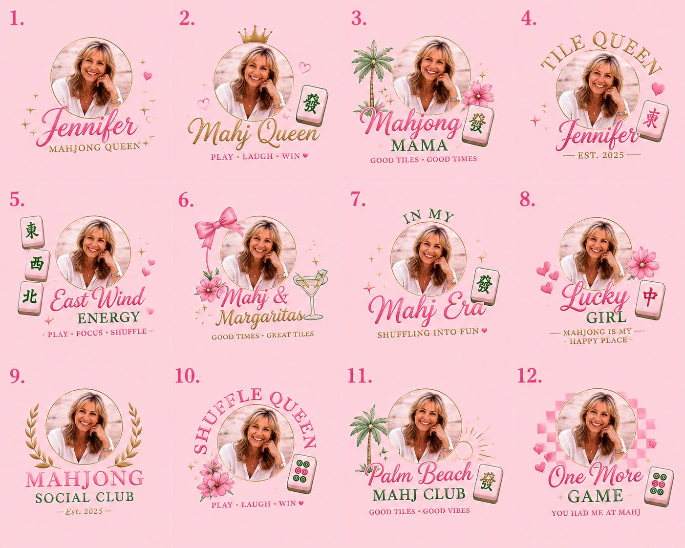 Amalfi Coast American Mahjong Set, Mediterranean Seaside Terrace Tiles, Hydrangea Bird of Paradise, Coastal Vacation Gif