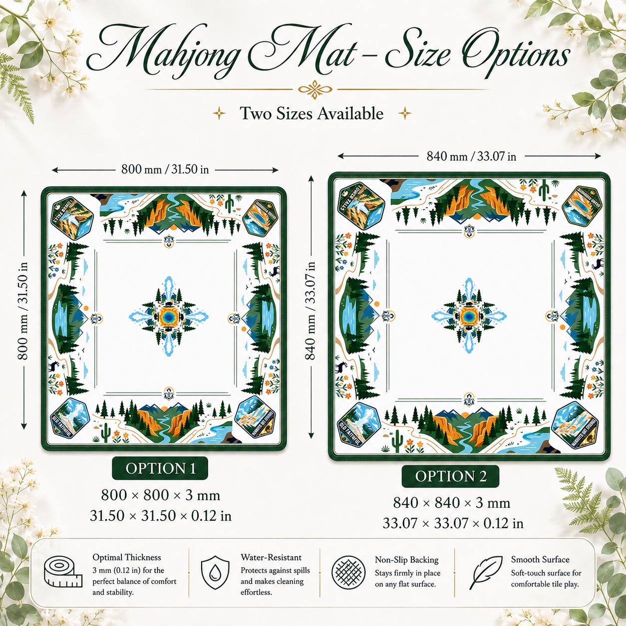 American Mahjong Set, Yellowstone Mahjong Tiles, Unique Mahjong Gift, National Park Game Set, Wildlife Gift for Mahjong