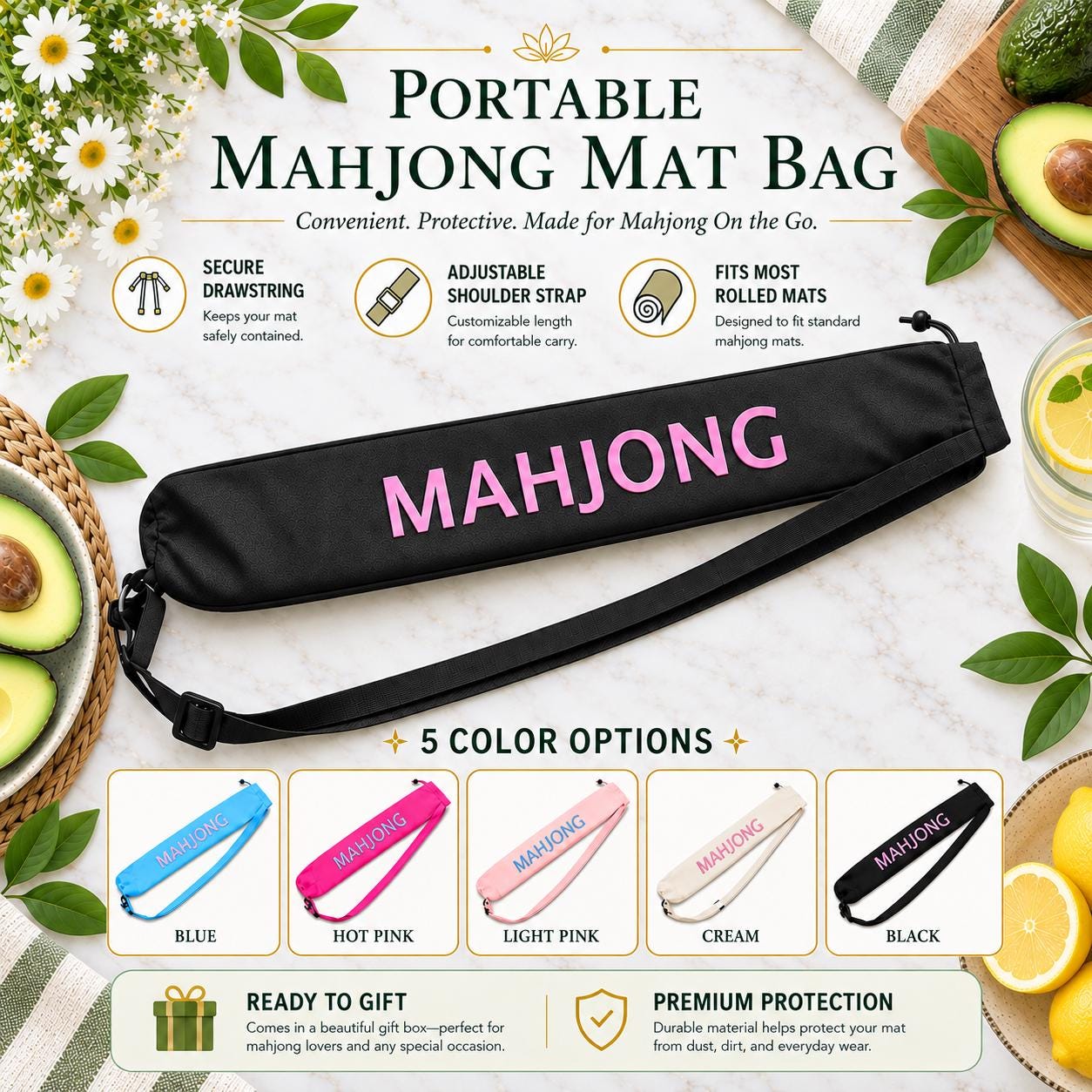 Avocado Mahjong Set, American Mahjong Tiles, Jade Green Acrylic Mahjong Set, Foodie Mahjong Gift, Unique Mahjong Tile Se