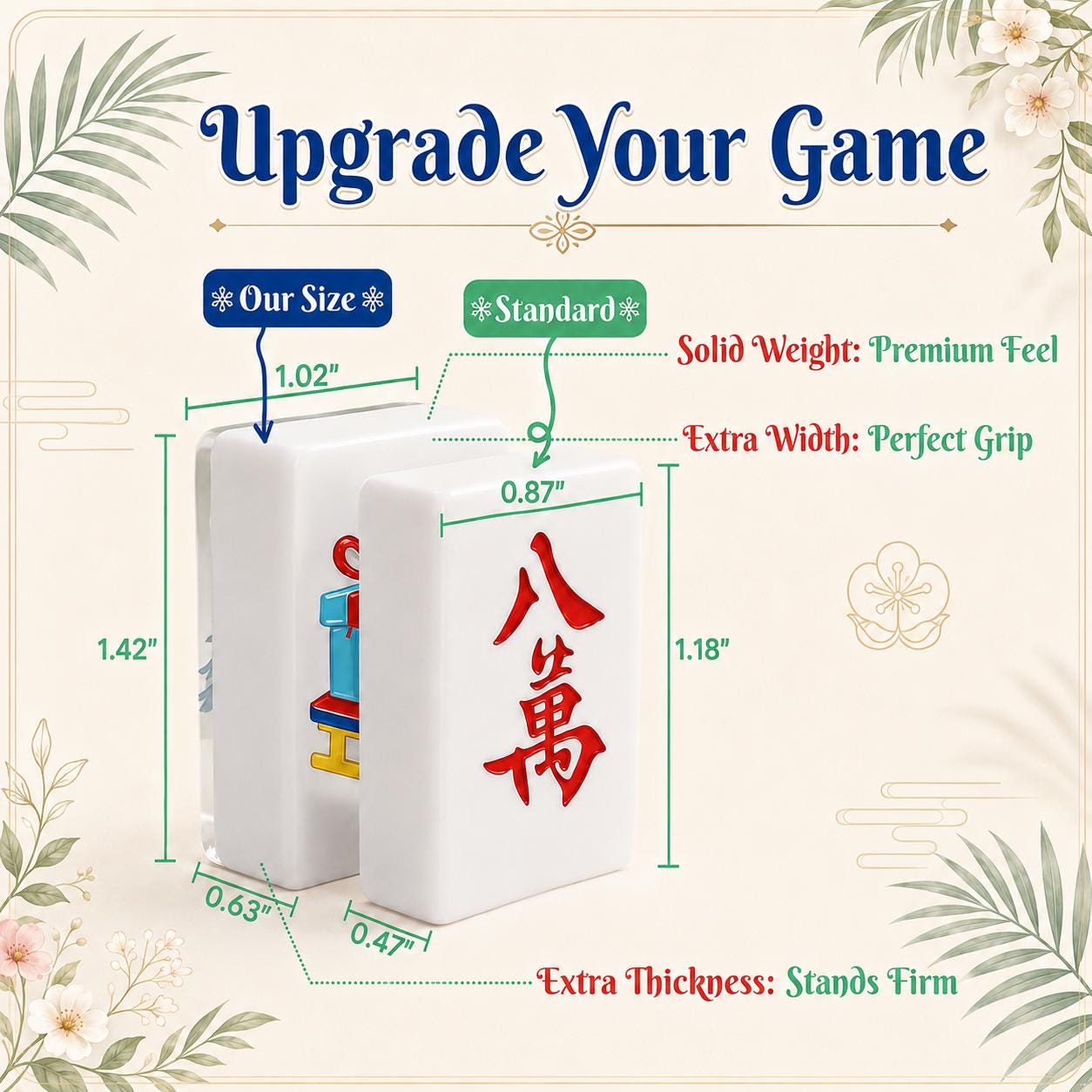 Christmas Angel Mahjong Tiles, 1.4" Cardinal Joker Mahjong Set, Red Holiday Mah Jongg Tiles, Vintage Christmas Mahjong G